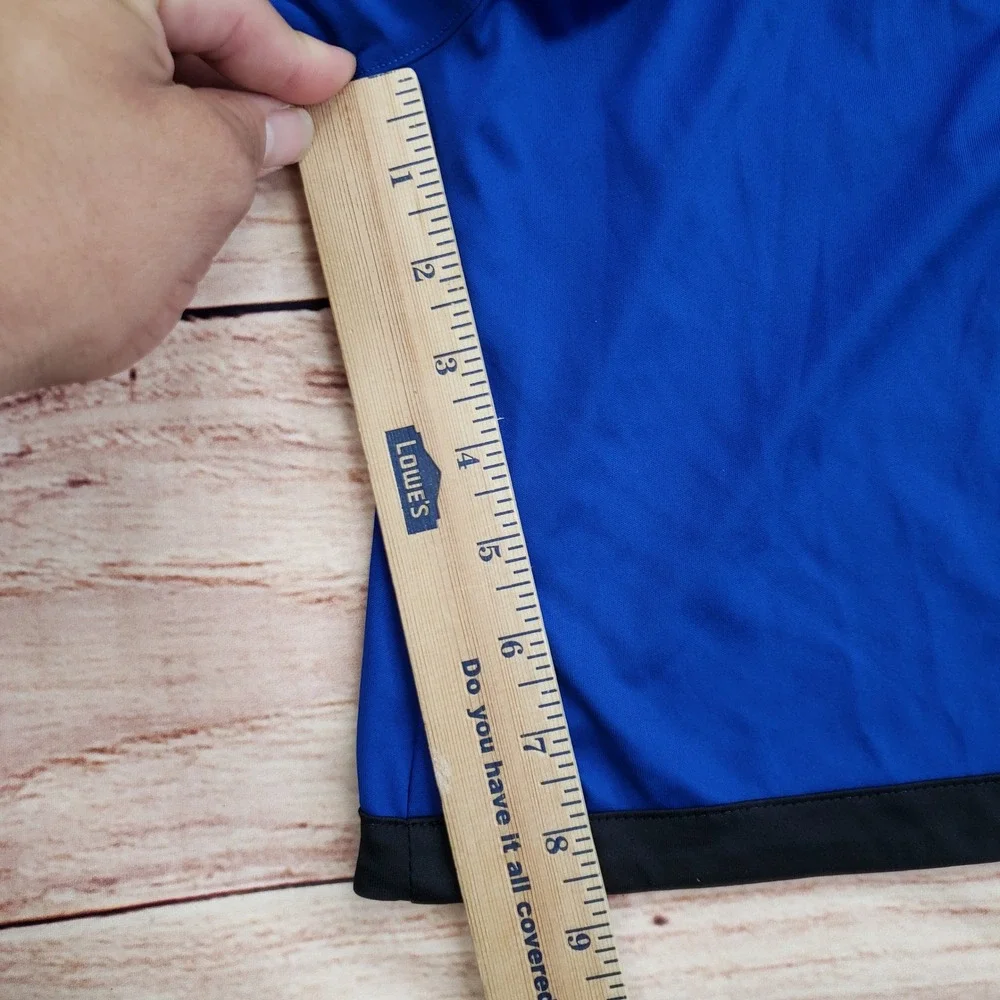 Adidas Shorts Boys Extra Large Blue Black Big Logo Training Gym Workout Youth‎